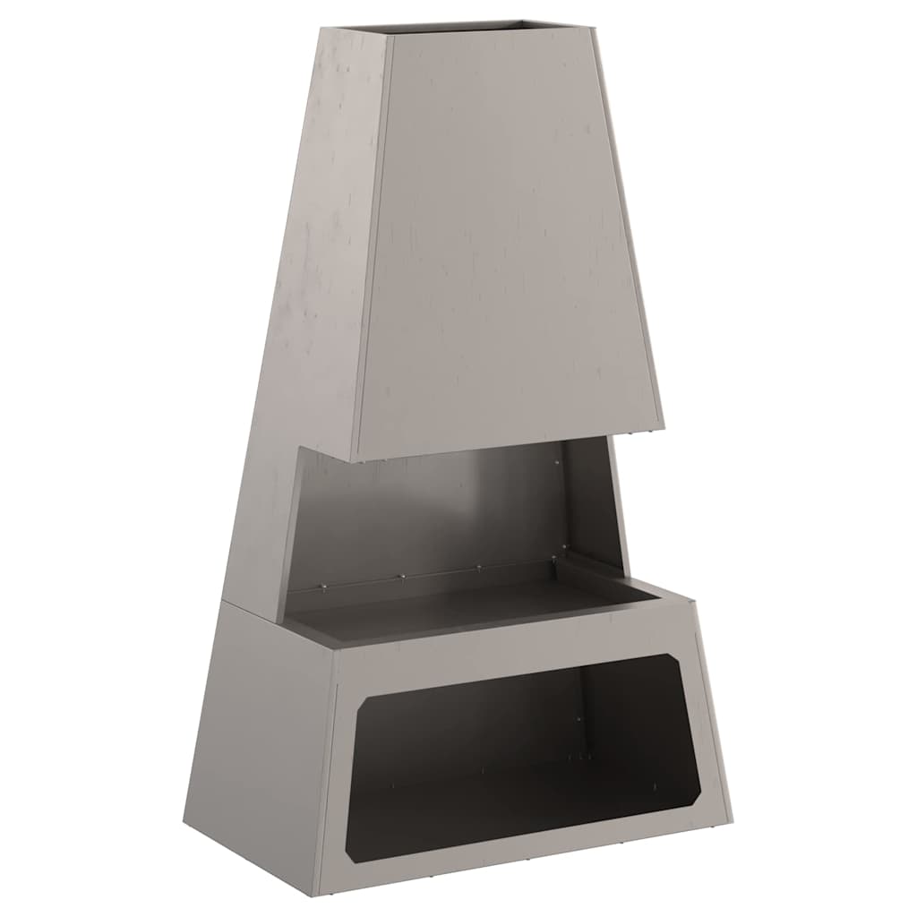 Feuerstelle Braun 60 x 35 x 100 cm Stahl