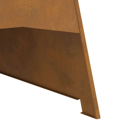 Feuerstelle Braun 50 x 50 x 95 cm Stahl