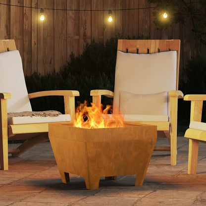 Feuerstelle Braun 50 x 50 x 38 cm Stahl