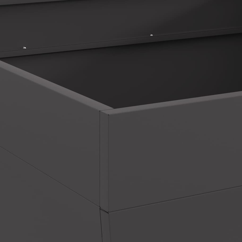 Feuerstelle Schwarz 80 x 80 x 43 cm Stahl