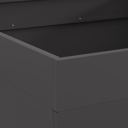 Feuerstelle Schwarz 80 x 80 x 43 cm Stahl