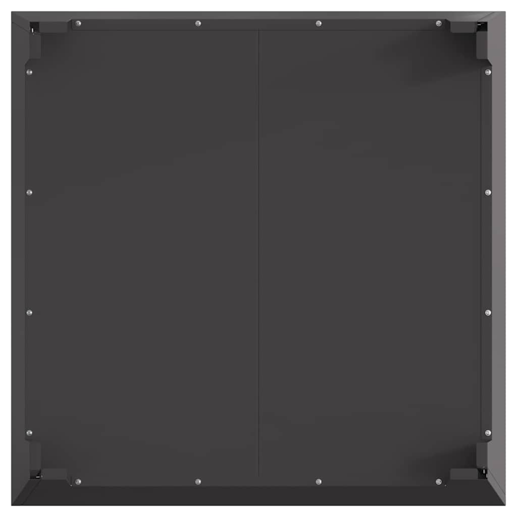 Feuerstelle Schwarz 80 x 80 x 43 cm Stahl