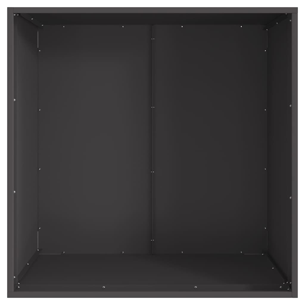 Feuerstelle Schwarz 80 x 80 x 43 cm Stahl