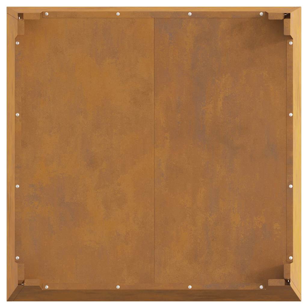 Feuerstelle Braun 80 x 80 x 43 cm Stahl