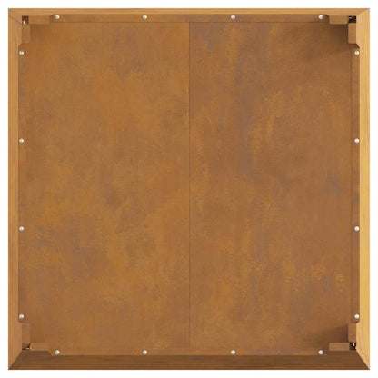 Feuerstelle Braun 80 x 80 x 43 cm Stahl