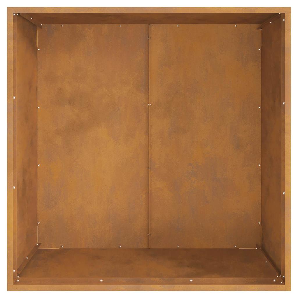 Feuerstelle Braun 80 x 80 x 43 cm Stahl