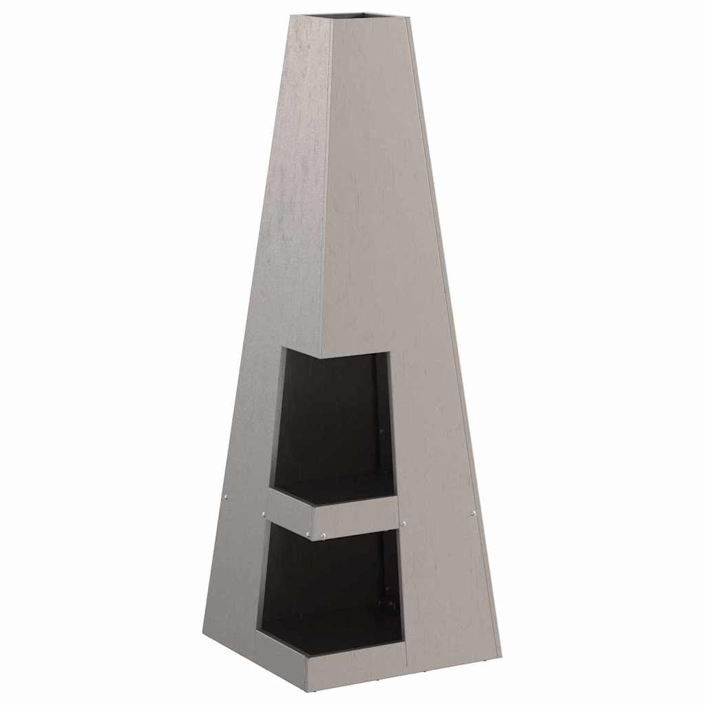 Feuerstelle Braun 35 x 35 x 100 cm Stahl