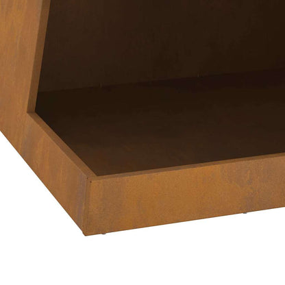 Feuerstelle Braun 50 x 50 x 100 cm Stahl