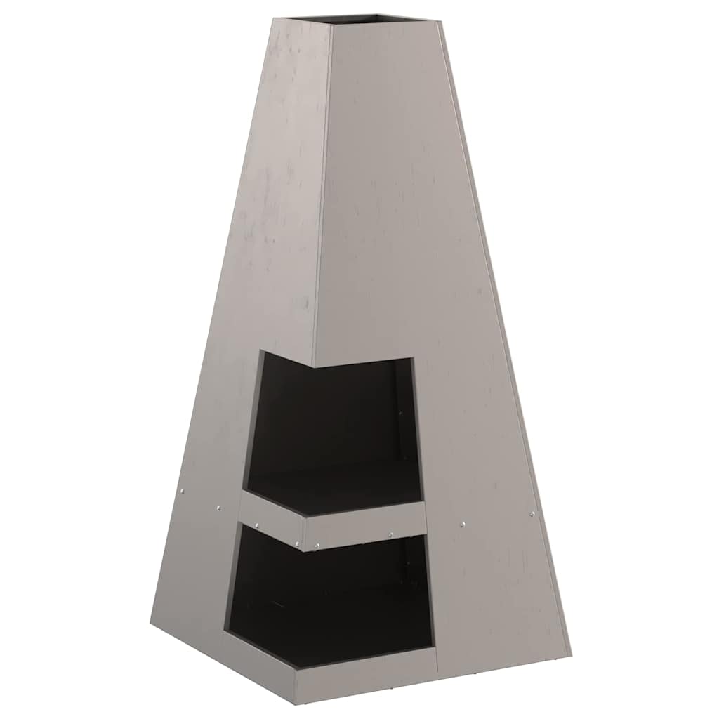 Feuerstelle Braun 50 x 50 x 100 cm Stahl