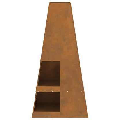 Feuerstelle Braun 50 x 50 x 100 cm Stahl