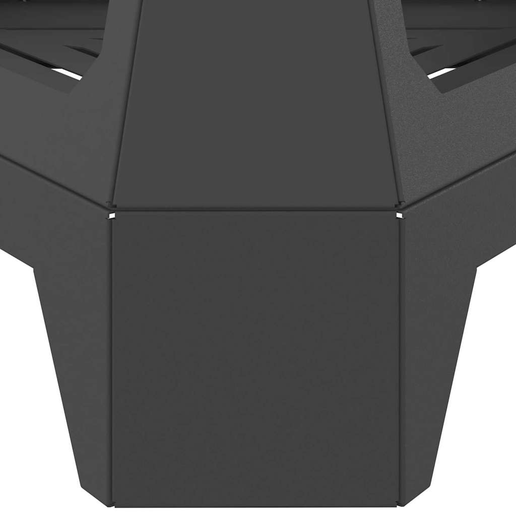 Feuerstelle Schwarz 50 x 43 x 52 cm Stahl