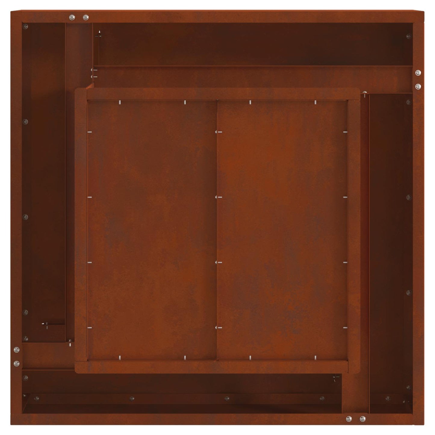 Braciere Braun 60 x 60 x 30 cm in acciaio resistente alle intemperie