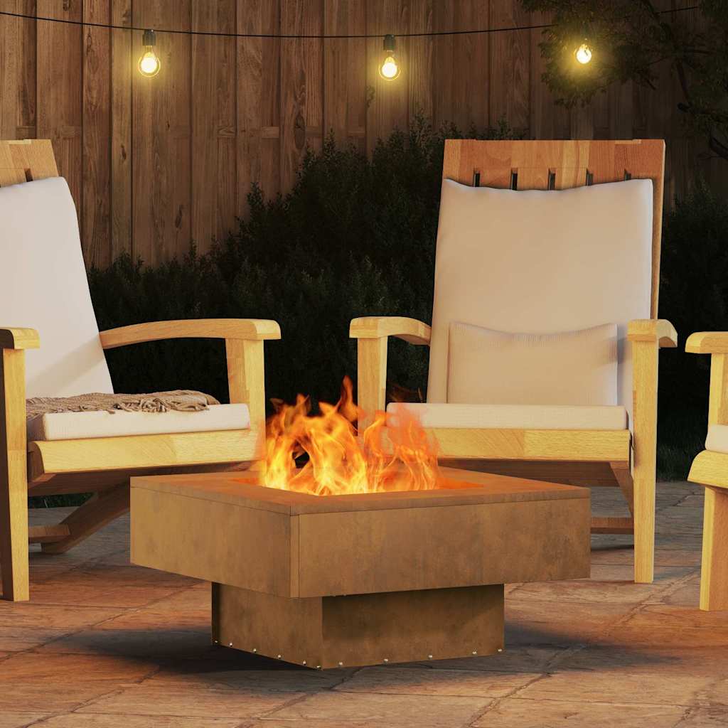 Feuerstelle Braun 60 x 60 x 30 cm Stahl