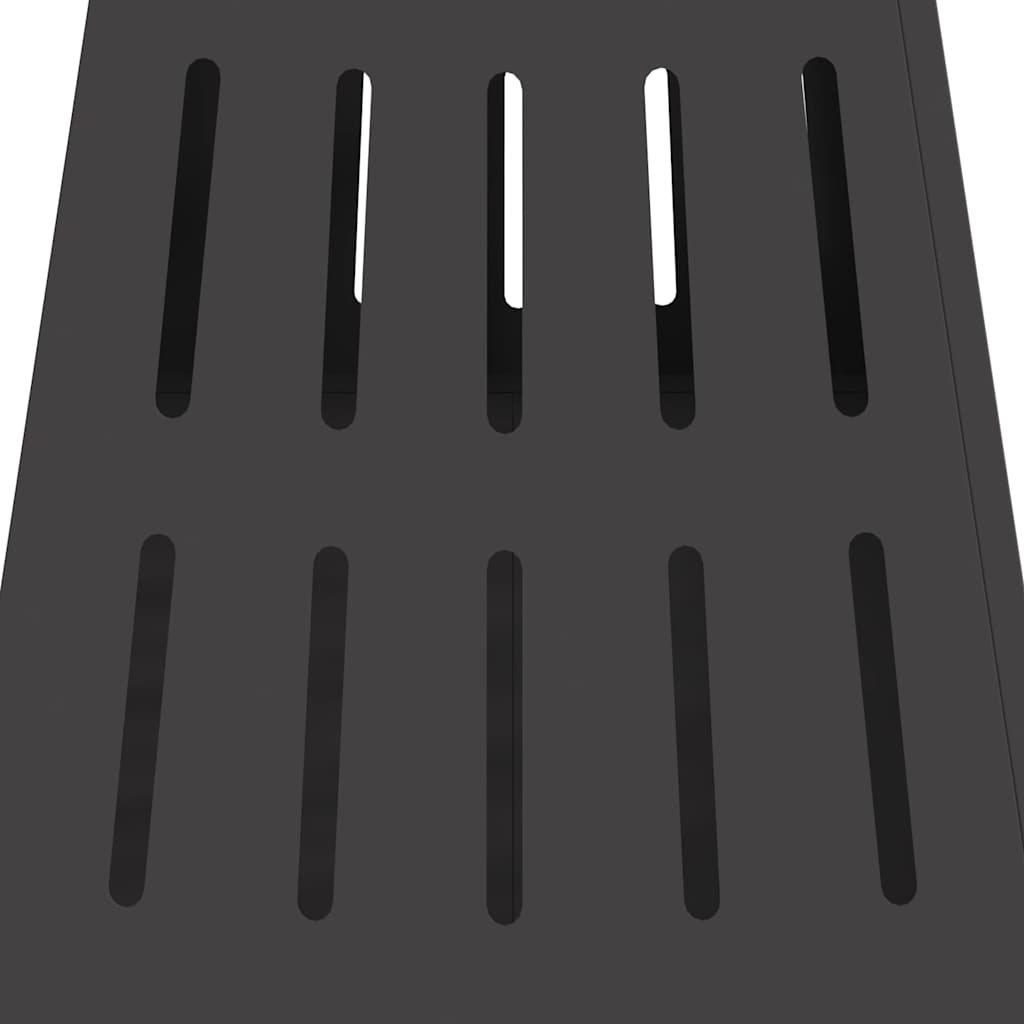 Feuerplatz Schwarz 50 x 50 x 70 cm Kaltgewalzter Stahl