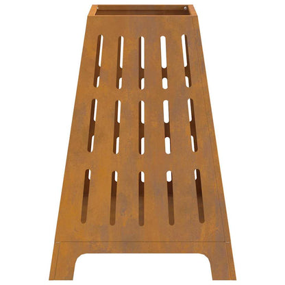 Feuerplatz Braun 50 x 50 x 70 cm Witterungsbeständiger Stahl