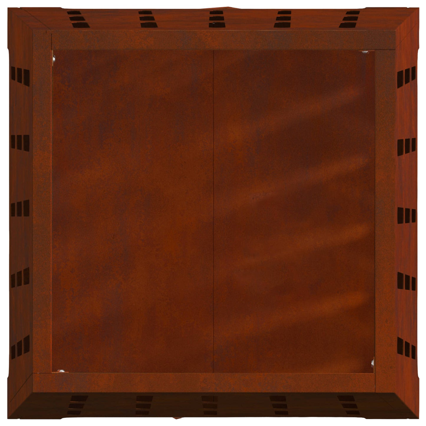 Feuerstelle Braun 50 x 50 x 70 cm Wetterfeststahl