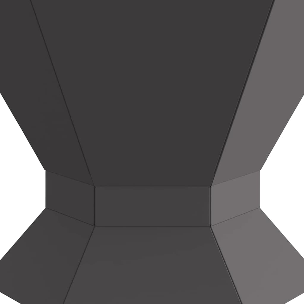 Feuerstelle Schwarz 50 x 50 x 40 cm Stahl