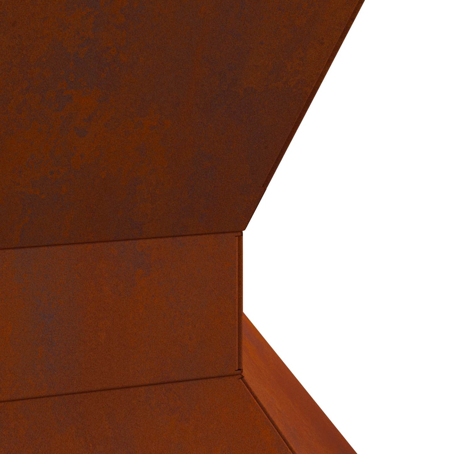 Feuerstelle Braun 50 x 50 x 40 cm Wetterfeststahl