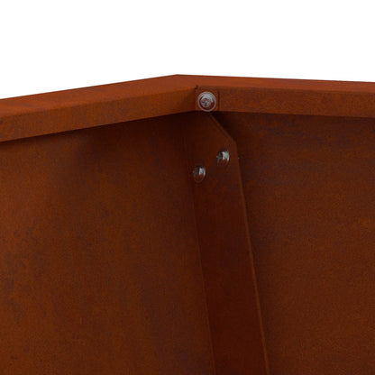 Feuerstelle Braun 50 x 50 x 40 cm Wetterfeststahl