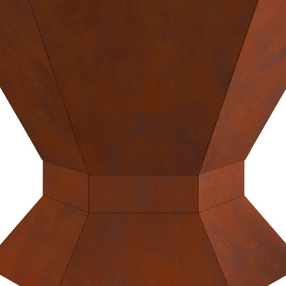 Feuerstelle Braun 50 x 50 x 40 cm Wetterfeststahl