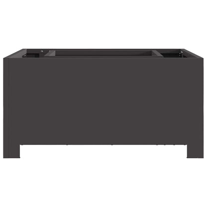 Feuerstelle Schwarz 60 x 60 x 30 cm Stahl