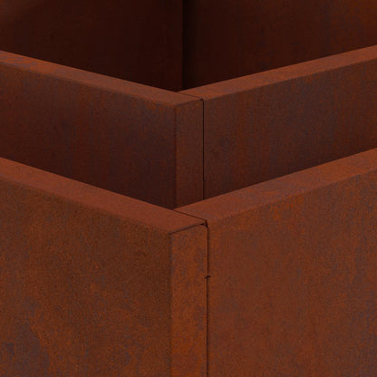 Braciere Braun 80 x 80 x 40 cm in acciaio resistente alle intemperie