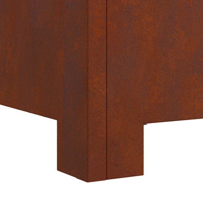 Braciere Braun 80 x 80 x 40 cm in acciaio resistente alle intemperie