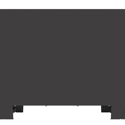 Feuerstelle Schwarz 60 x 60 x 30 cm Stahl