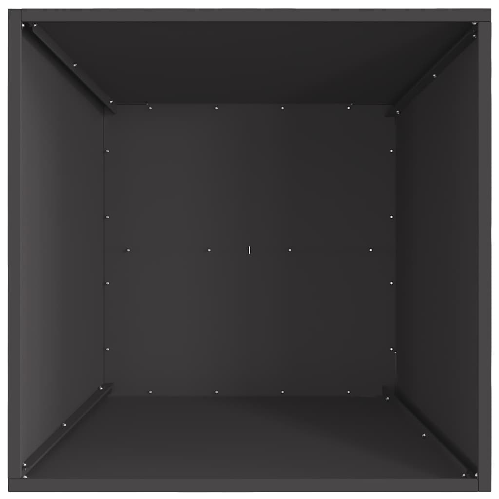 Feuerstelle Schwarz 60 x 60 x 30 cm Stahl