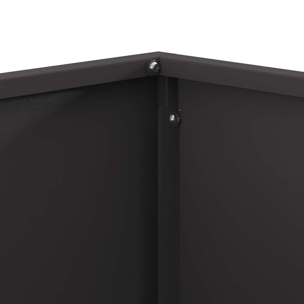 Feuerstelle Schwarz 80 x 80 x 40 cm Stahl