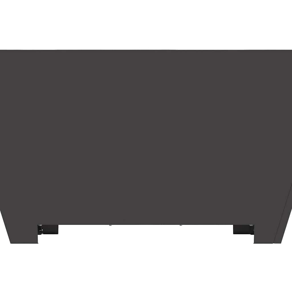 Feuerstelle Schwarz 80 x 80 x 40 cm Stahl