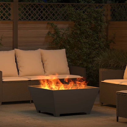 Feuerstelle Schwarz 80 x 80 x 40 cm Stahl