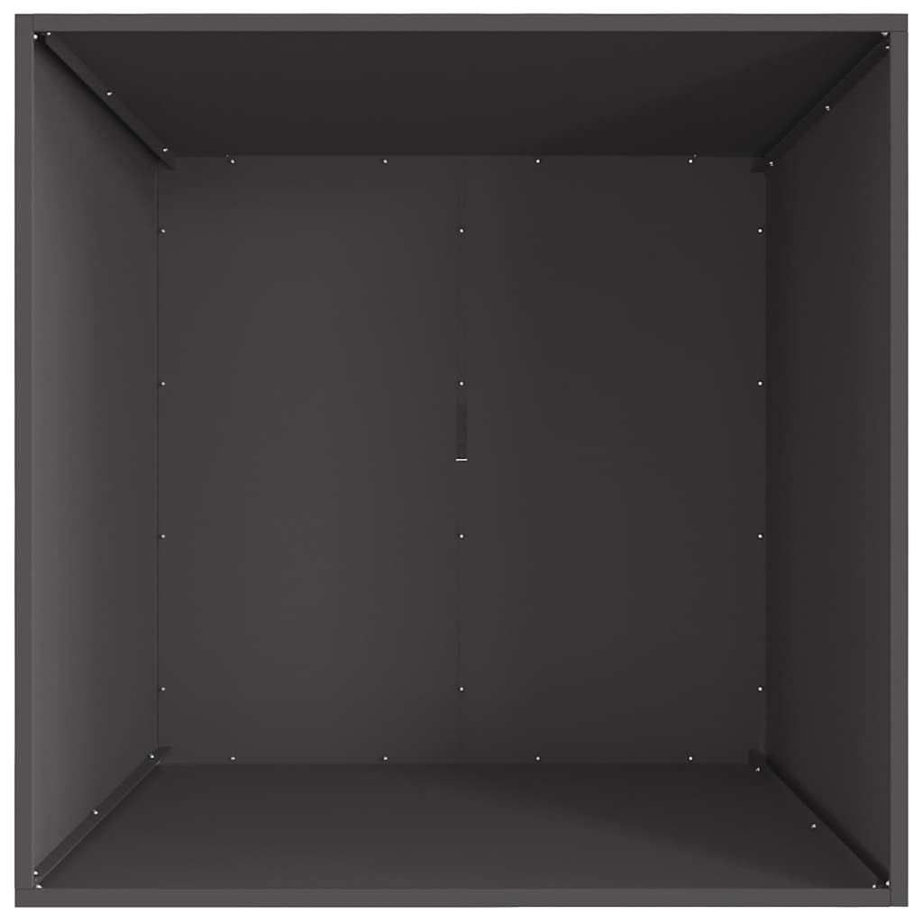 Feuerstelle Schwarz 80 x 80 x 40 cm Stahl