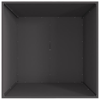 Feuerstelle Schwarz 80 x 80 x 40 cm Stahl