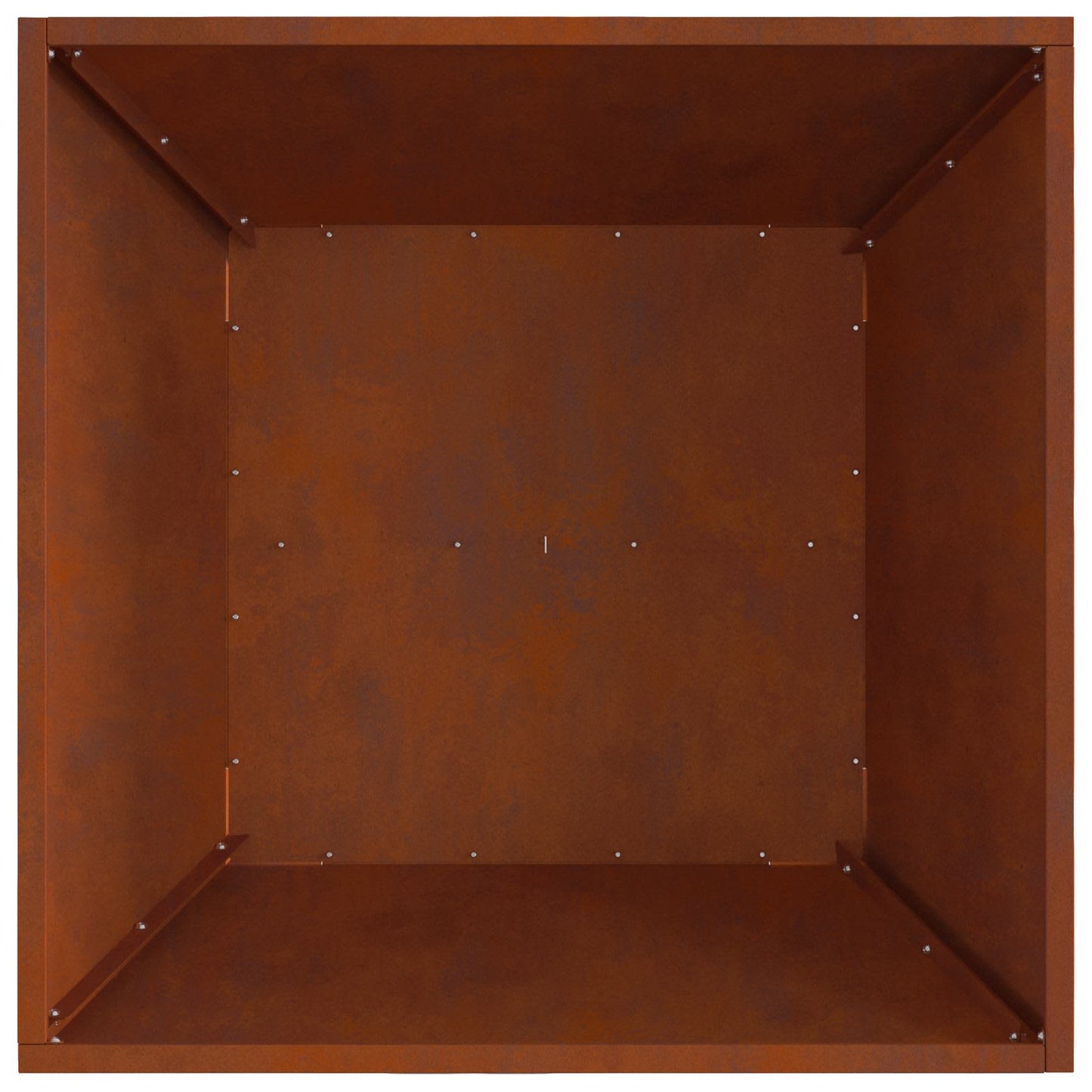 Feuerstelle Braun 80 x 80 x 40 cm Wetterfeststahl