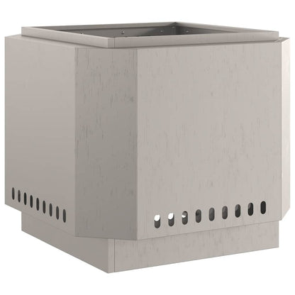 Rauchfreier Feuerkorb Braun 58 x 58 x 51 cm Stahl