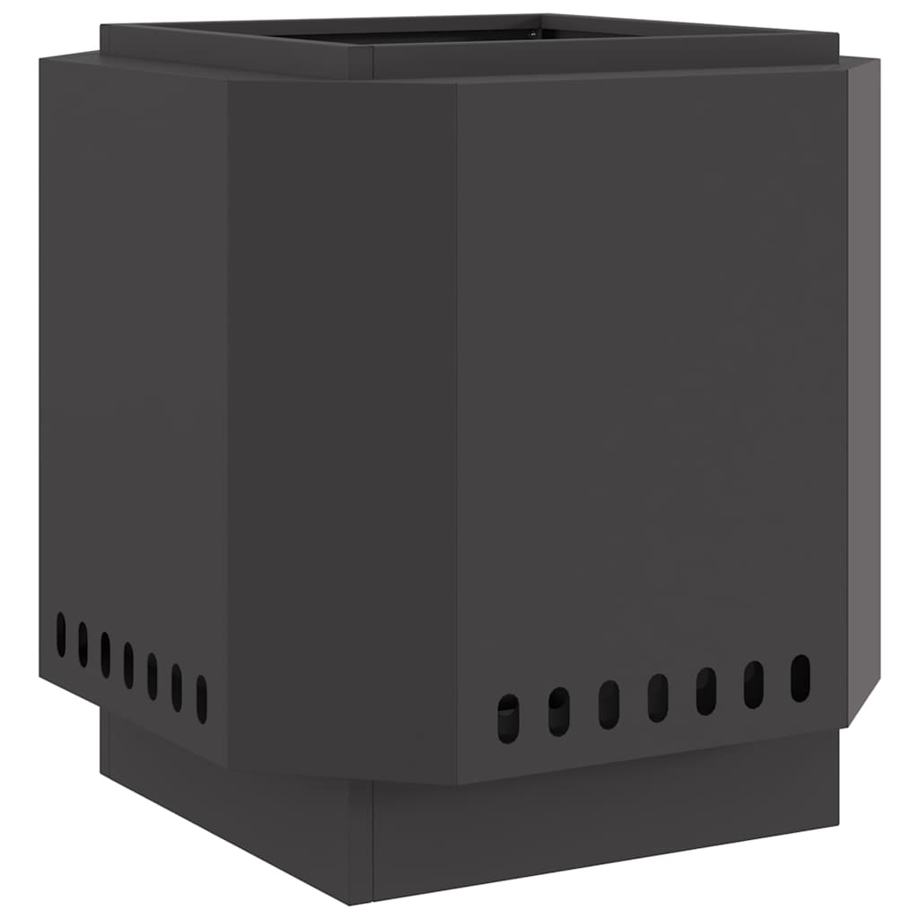 Rauchfreier Feuerkorb Schwarz 48 x 48 x 51 cm Stahl