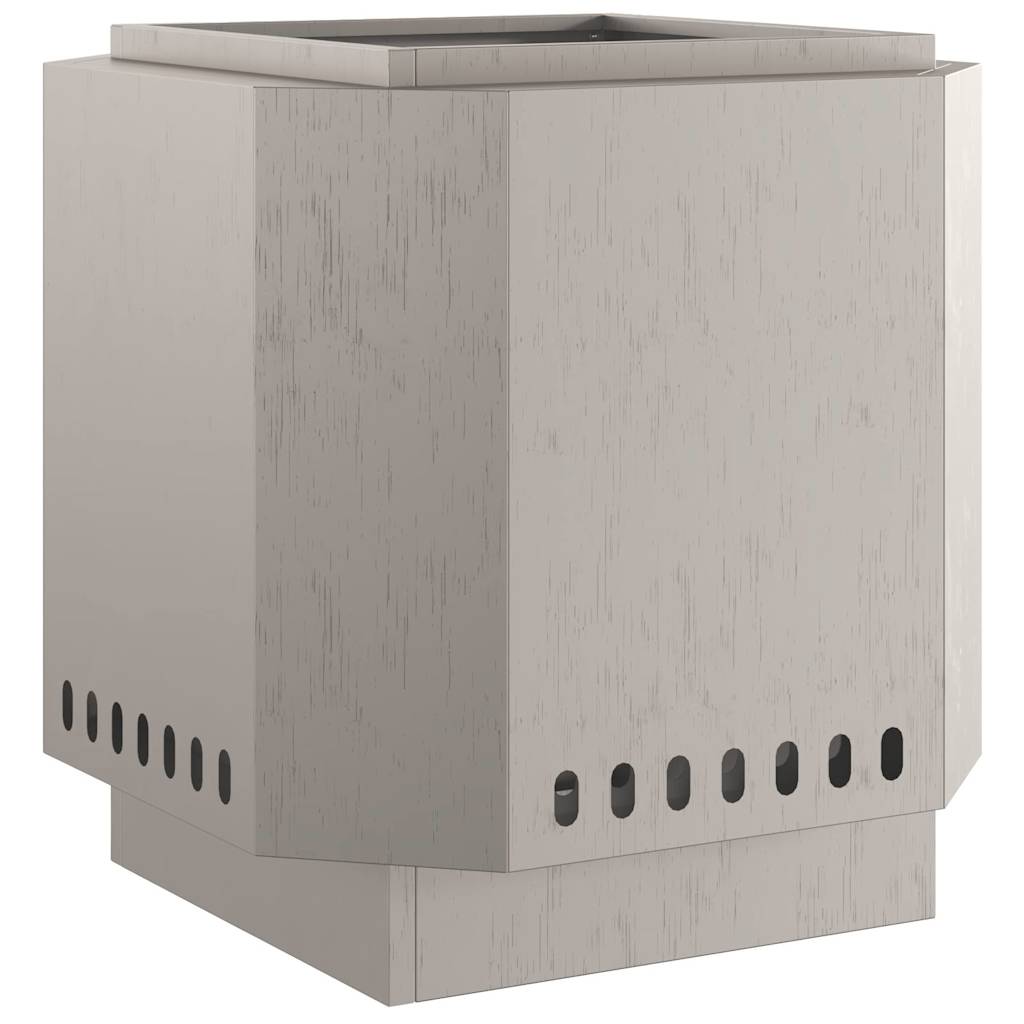 Rauchfreier Feuerkorb Braun 48 x 48 x 51 cm Stahl