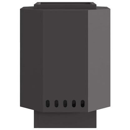 Rauchfreier Feuerkorb Schwarz 38 x 38 x 51 cm Stahl