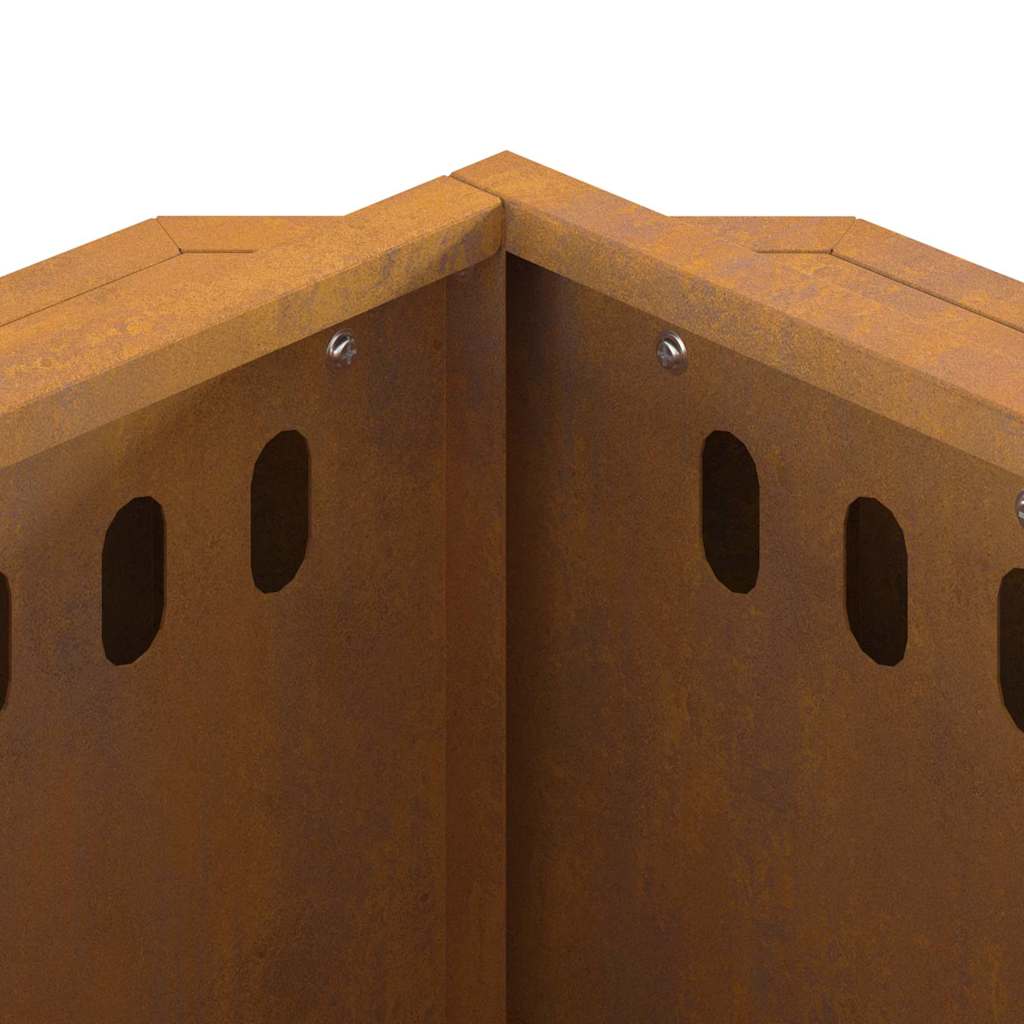 Rauchfreier Feuerkorb Braun 38 x 38 x 51 cm Stahl