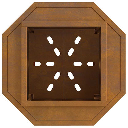 Rauchfreier Feuerkorb Braun 38 x 38 x 51 cm Stahl