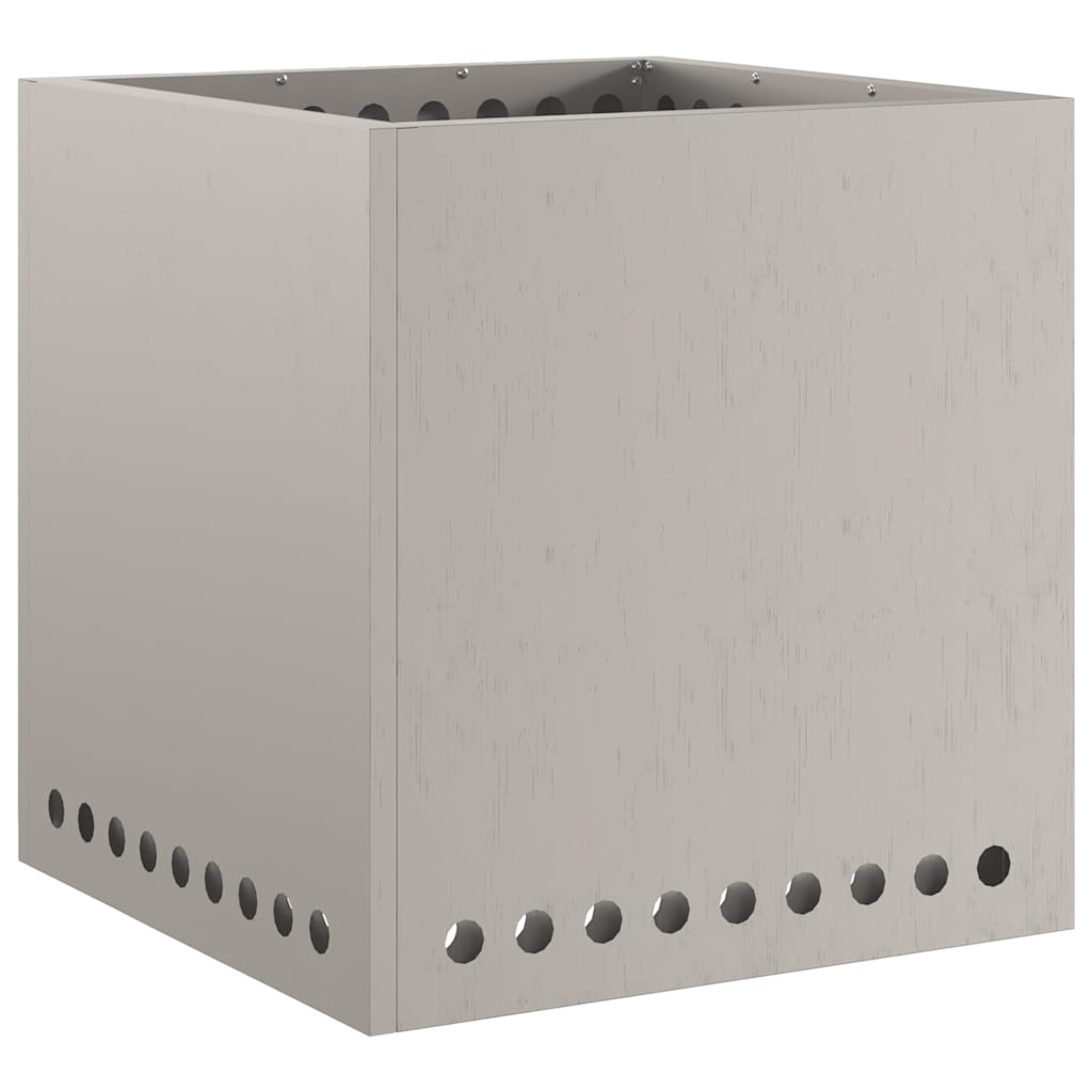 Rauchfreier Feuerkorb Braun 48 x 48 x 50 cm Stahl