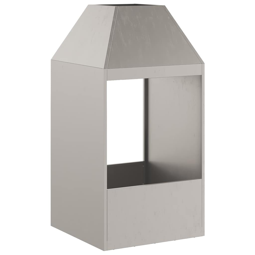 Feuerstelle Braun 50 x 50 x 100 cm Stahl