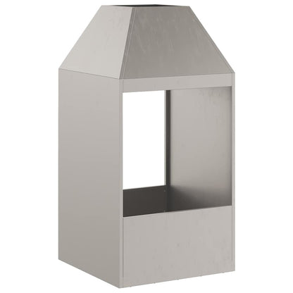 Feuerstelle Braun 50 x 50 x 100 cm Wetterfeststahl