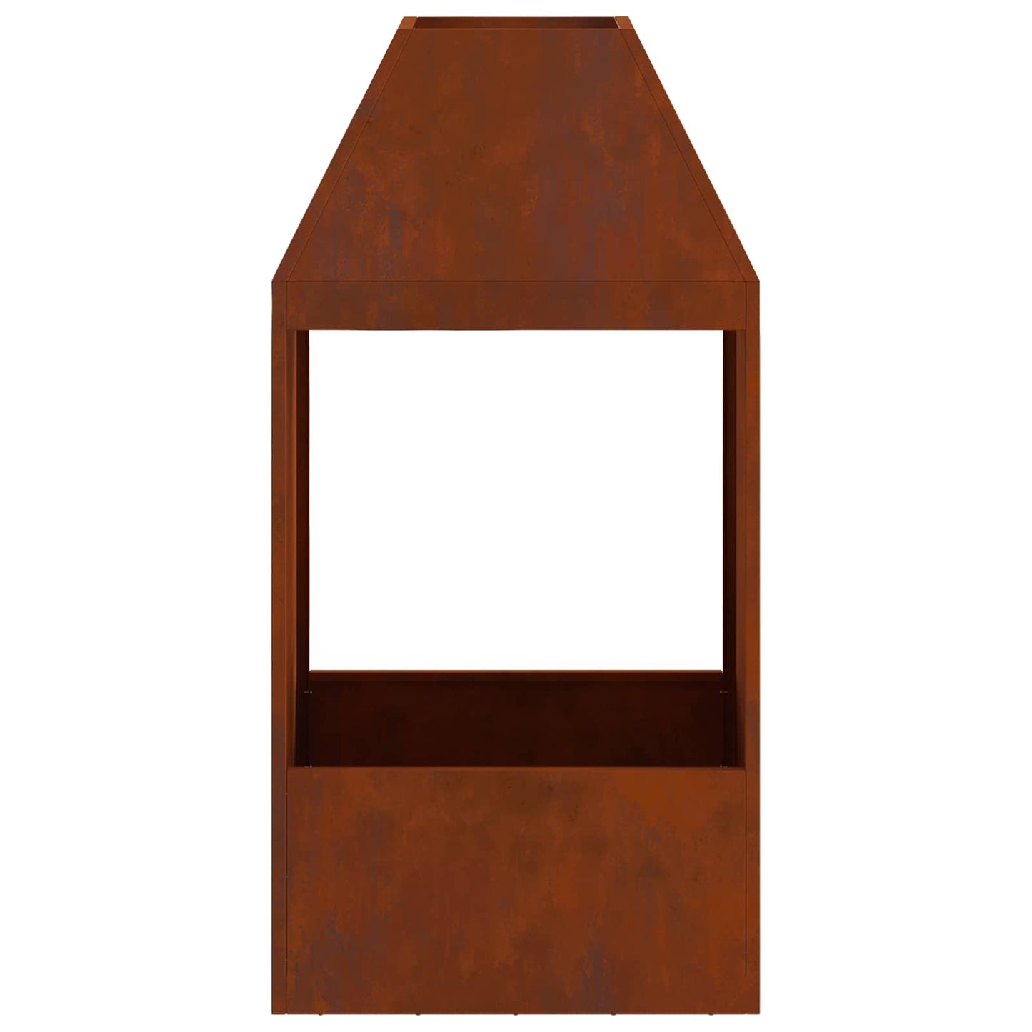 Feuerstelle Braun 50 x 50 x 100 cm Wetterfeststahl