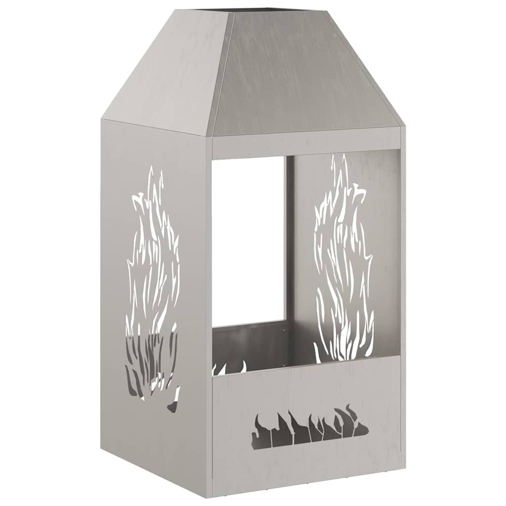 Feuerstelle Braun 50 x 50 x 100 cm Stahl