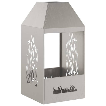 Feuerstelle Braun 50 x 50 x 100 cm Stahl