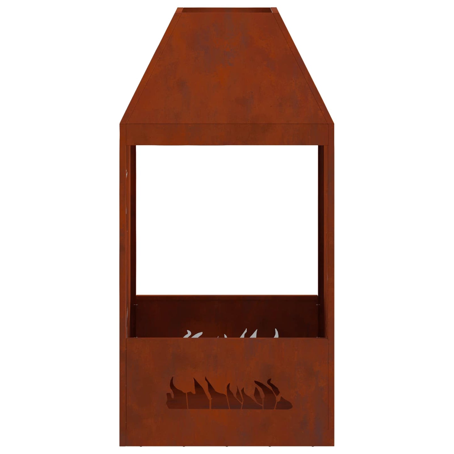 Feuerstelle Braun 50 x 50 x 100 cm Wetterstahl