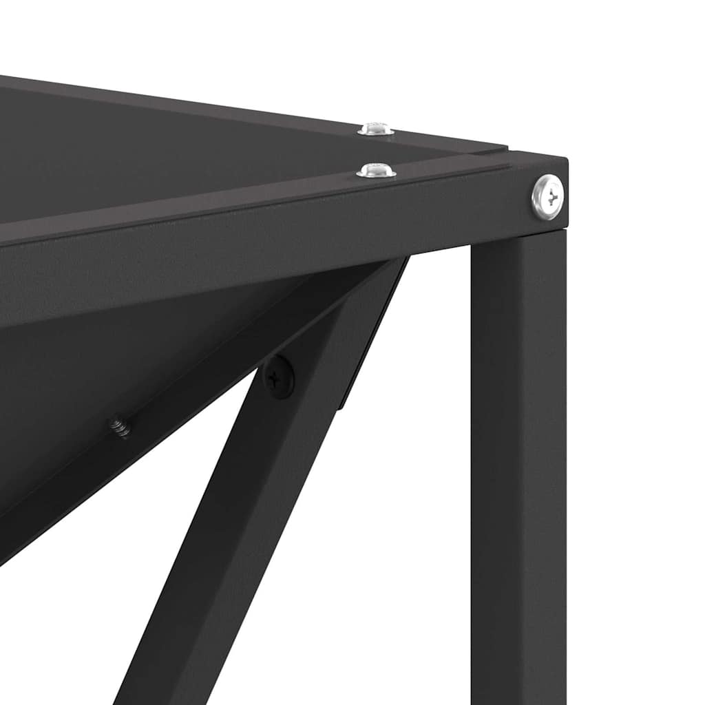 Feuerstelle Schwarz 50 x 50 x 35 cm Stahl