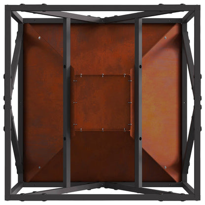 Feuerstelle Braun 50 x 50 x 35 cm Wetterfeststahl